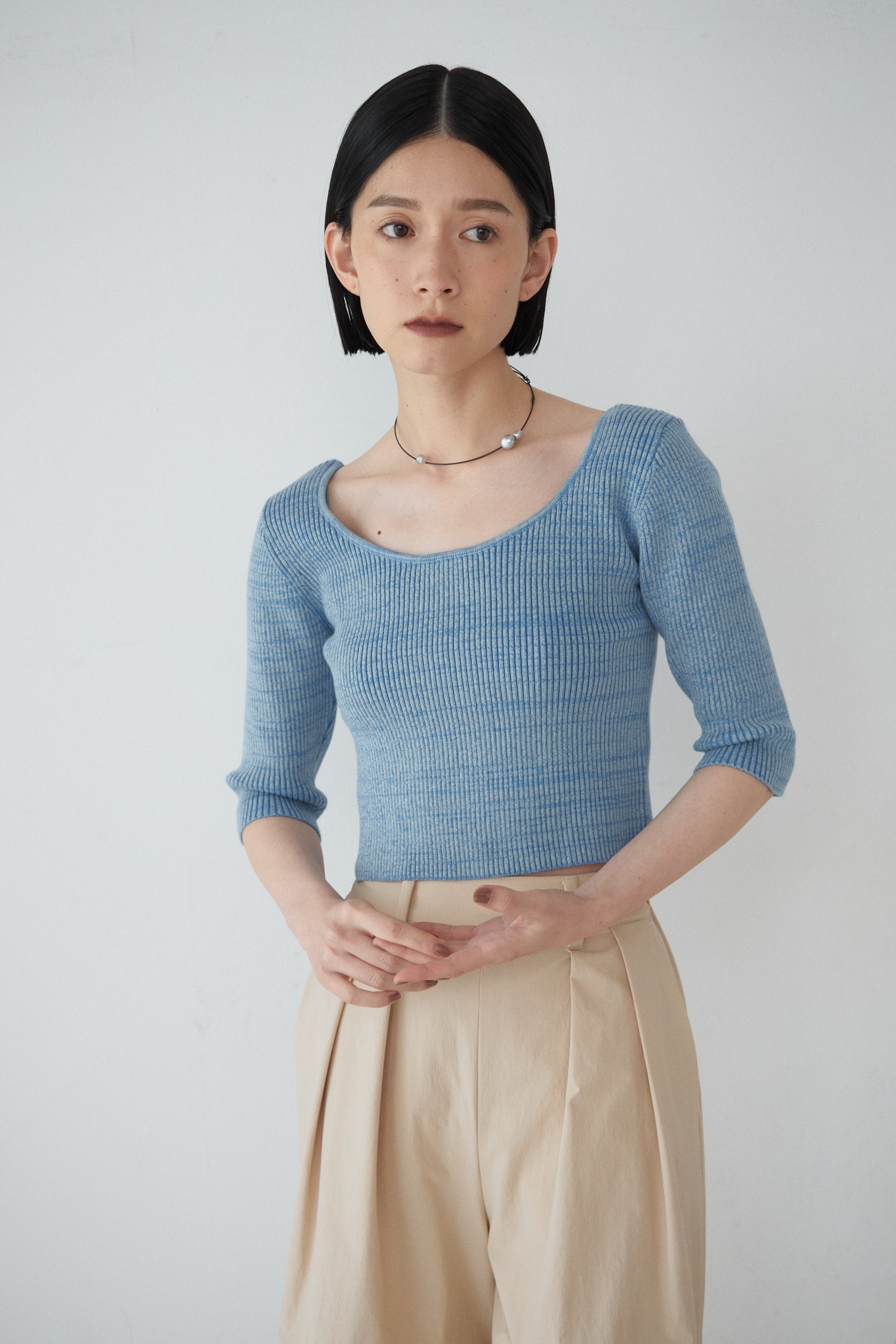 2Way Rib Knit Tops