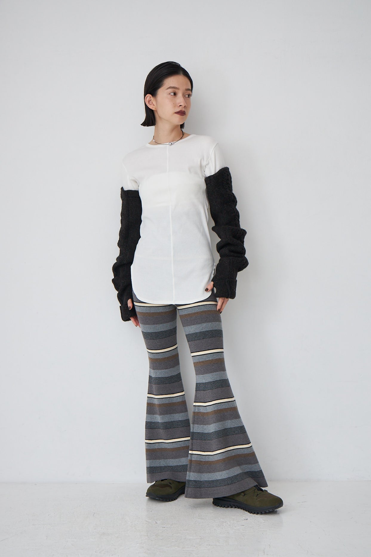 Rib Border Bell Bottoms – Mediam