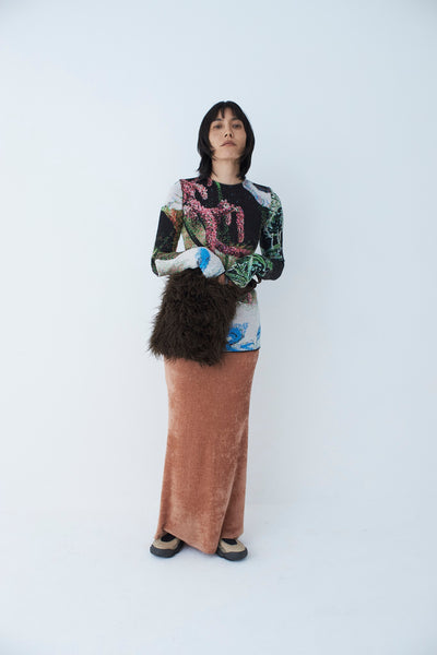 画像をギャラリービューアに読み込む, Mole Knit Maxi Skirt
