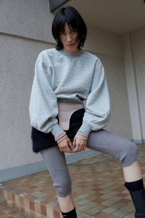 Curve Sleeve Sweat Pullover