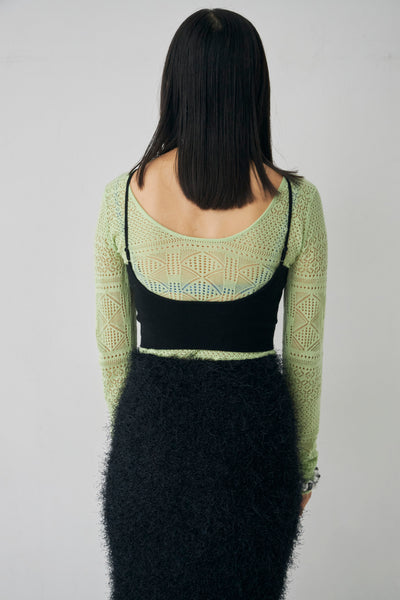 画像をギャラリービューアに読み込む, Knit Cropped Camisole
