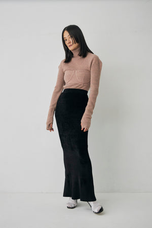 Mole Knit Maxi Skirt