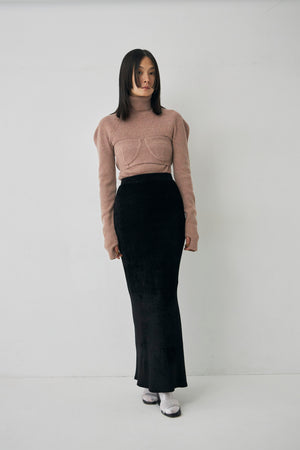 Mole Knit Maxi Skirt