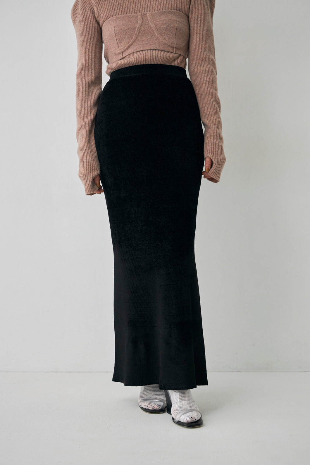 Mole Knit Maxi Skirt