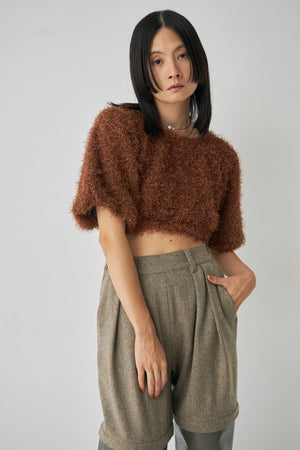 Fringe Balloon Sleeve Pullover