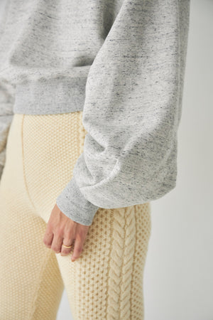 Curve Sleeve Sweat Pullover