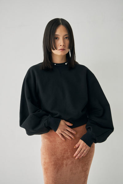 画像をギャラリービューアに読み込む, Curve Sleeve Sweat Pullover
