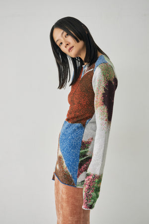 Photo Knit Pullover - A