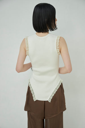Frill Lace Knit Tank
