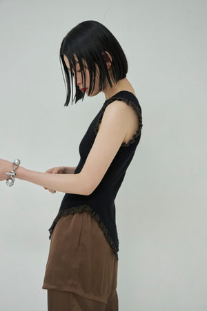 Frill Lace Knit Tank
