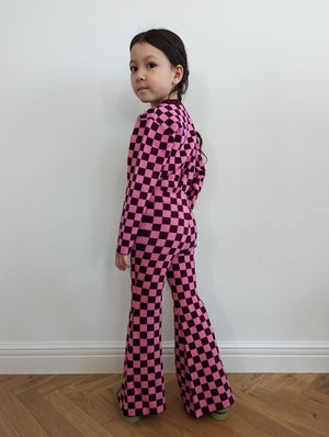 RESTOCK - Kids Checkered Bell Bottoms